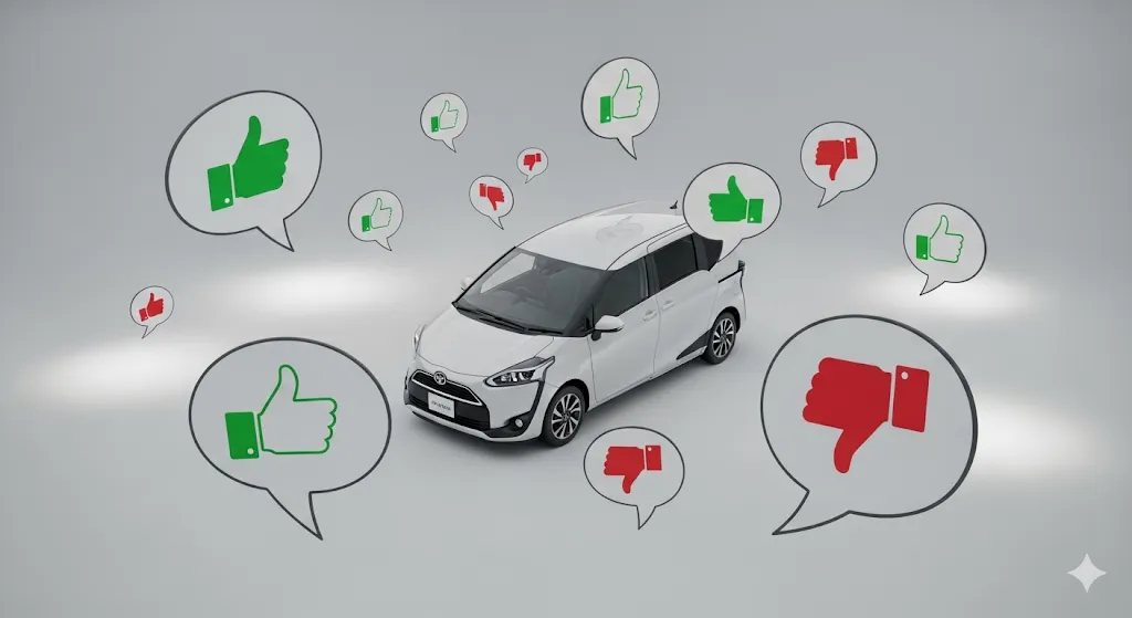 シエンタ5人乗りの欠点イメージ